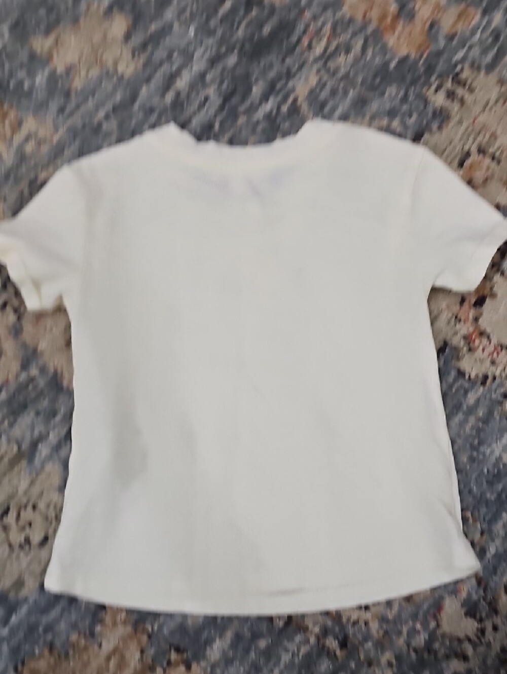 GB girls Cream Ford Bronco Graphic Tee with Blue Print - Picture 3 of 4